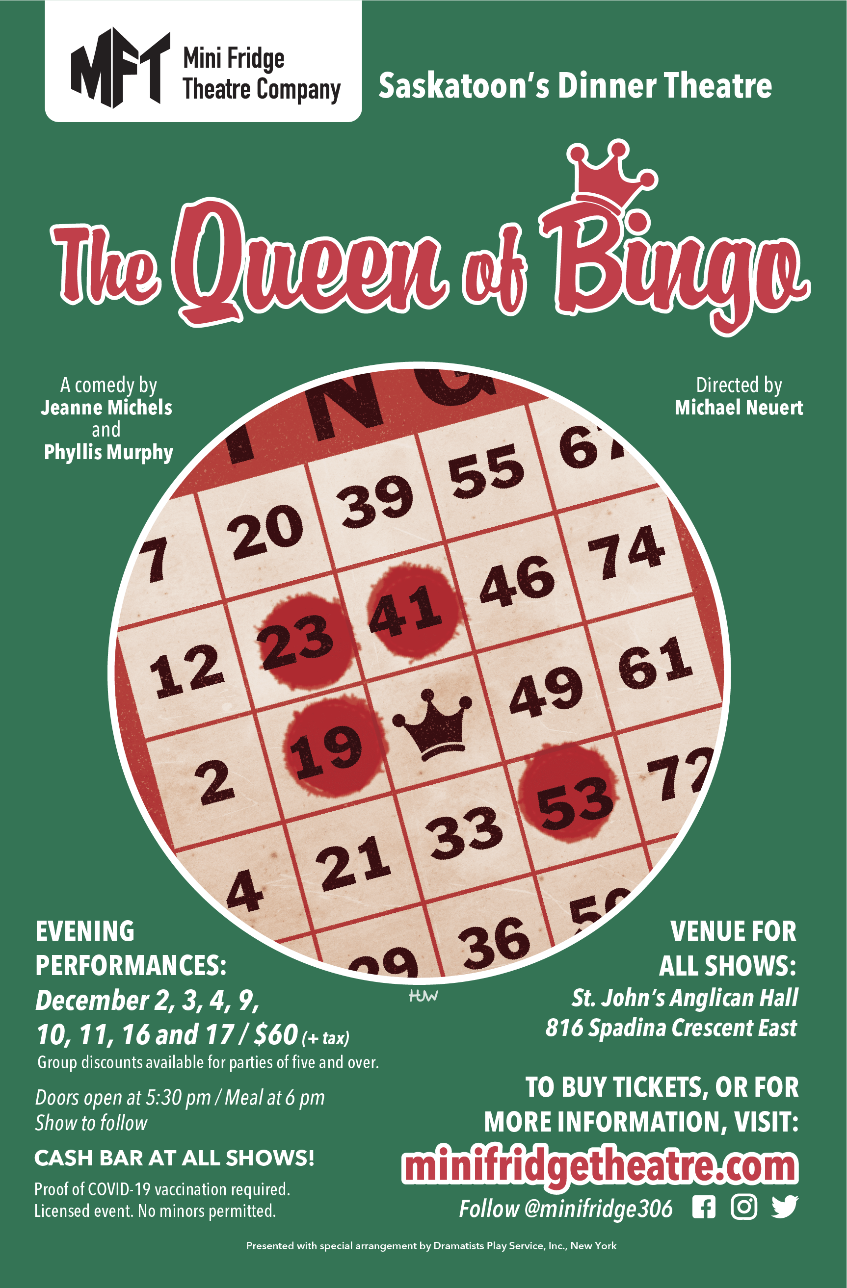 Queen of Bingo XMAS - web poster
