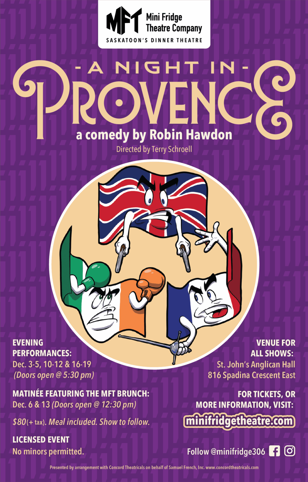 Night in Provence Web Poster